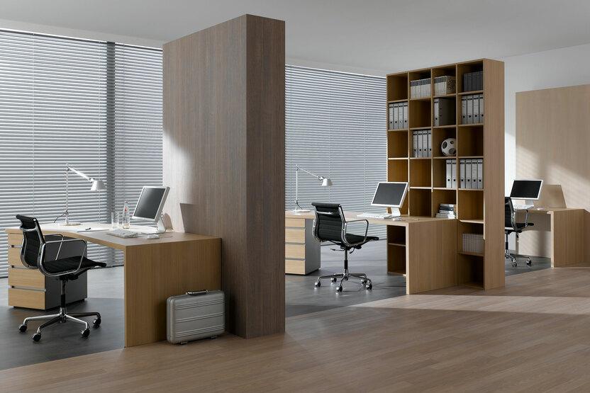 Impressionen eines Arbeitszimmers Impression eines Arbeitszimmers im Stil Großraumbüro